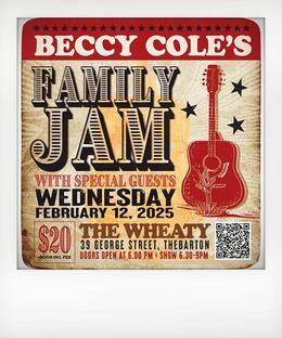 SOLD OUT - Beccy Cole's Family Jam